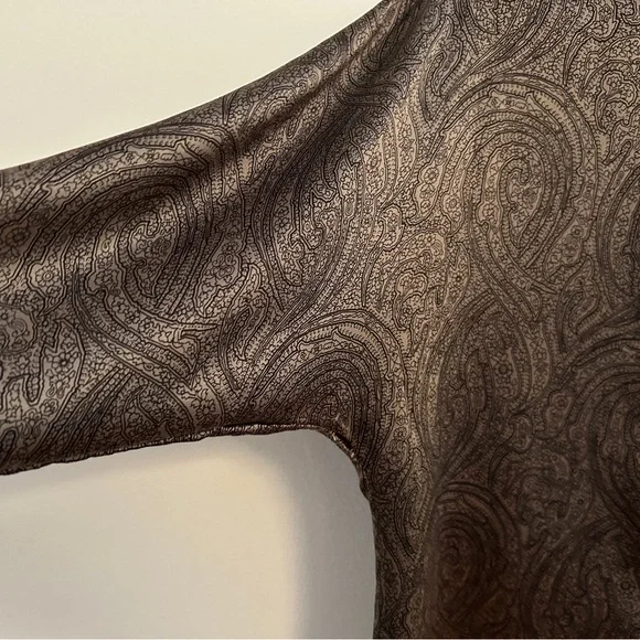 Vintage silk paisley blouse - Picture 5 of 7